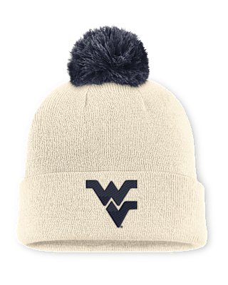 West Virginia Campus Prep Script Men's Nike College Cuffed Pom